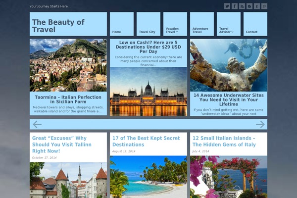 Metro theme site design template sample