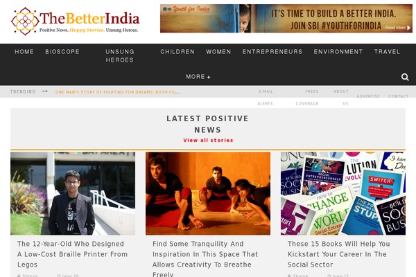 thebetterindia.com site used Thebetterindia