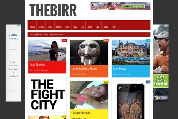 FlyingNews theme site design template sample