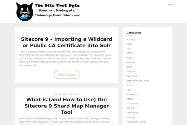 evolve theme site design template sample