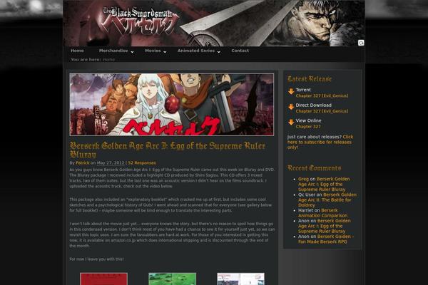 berserk theme websites examples