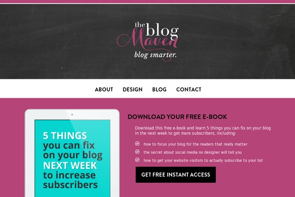 theblogmaven.com site used Rise