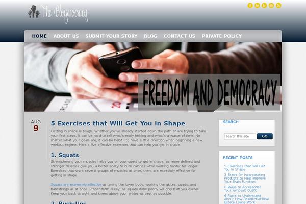 Site using Metro-style-social-widget plugin