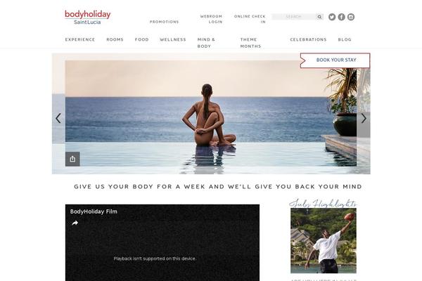 thebodyholiday.com site used Bodyholiday