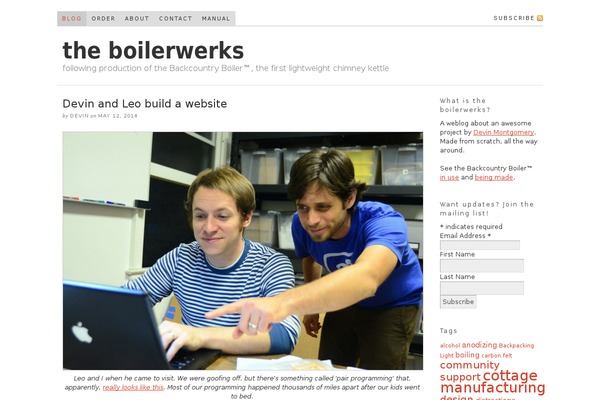 Site using Progpress plugin