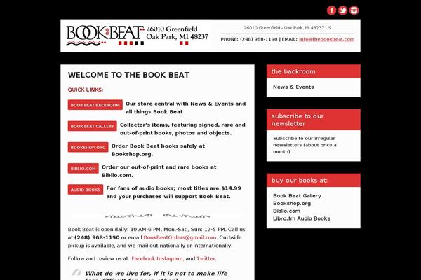 thebookbeat.com site used Backbeat