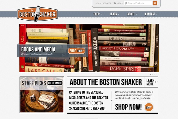 shaker theme websites examples