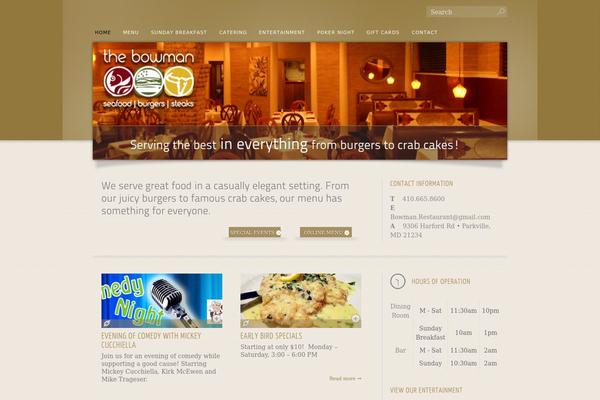 thebowmanrestaurant.com site used Restaurantz-pro