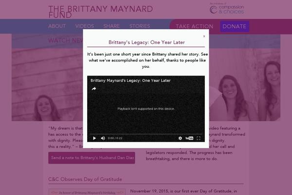 thebrittanyfund.org site used Brittanytheme