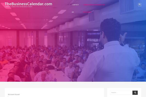 thebusinesscalendar.com site used Eventsia