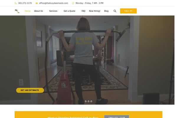 Exponent theme site design template sample
