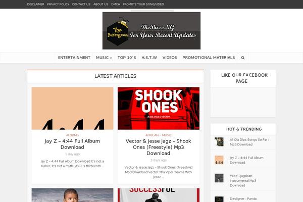 VoiceChild theme site design template sample