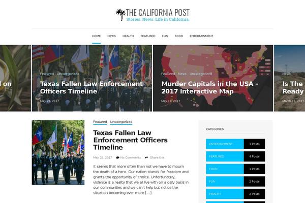 CaliforniaPostTheme theme websites examples