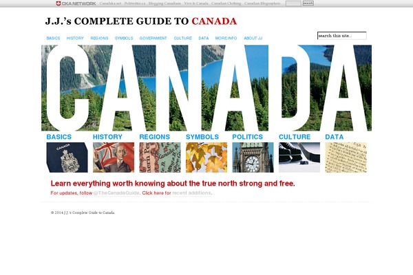 thecanadaguide.com site used Thecanadaguide