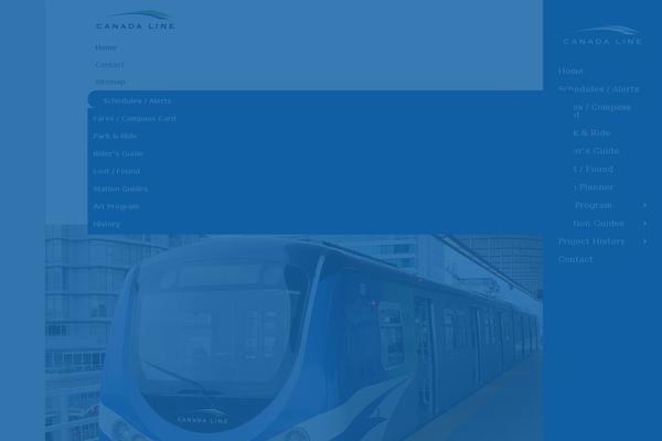 thecanadaline.com site used The-canada-line