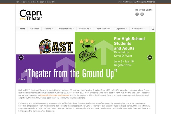 Capri theme site design template sample