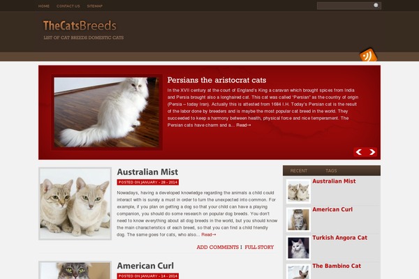 thecatsbreeds.net site used Pet-business