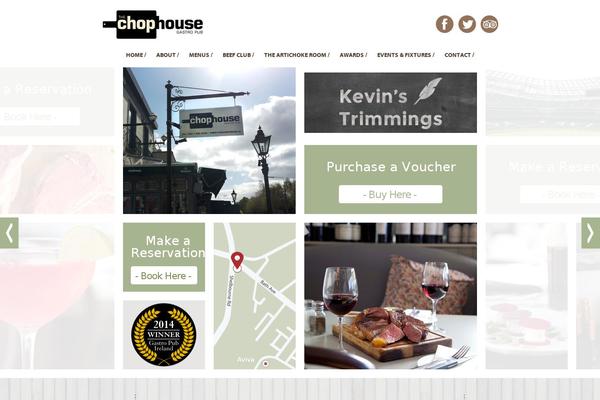 chophouse theme websites examples
