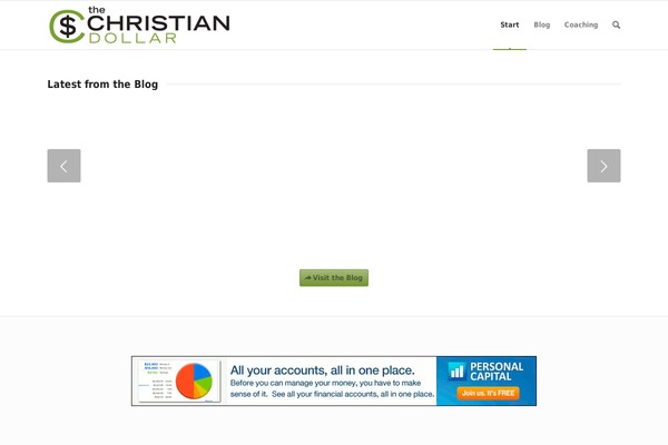 thechristiandollar.com site used One Pageily