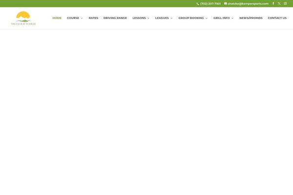Lightspeed-golf-child theme site design template sample