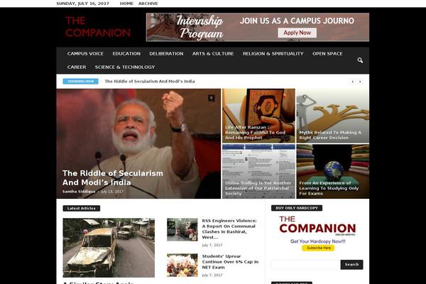 Newsmag Child theme site design template sample