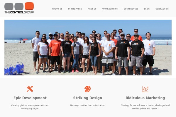 Enigmatic website example screenshot