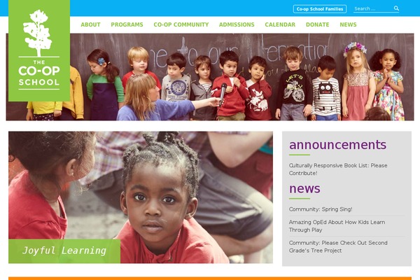 coopschool theme websites examples