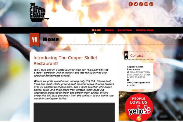 Dine & Drink theme site design template sample