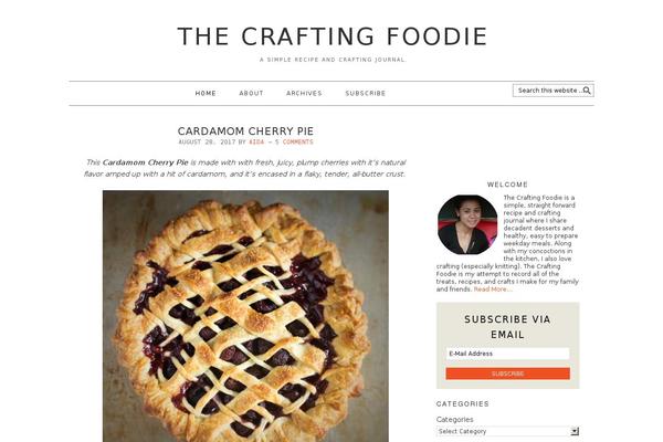 Foodie theme site design template sample