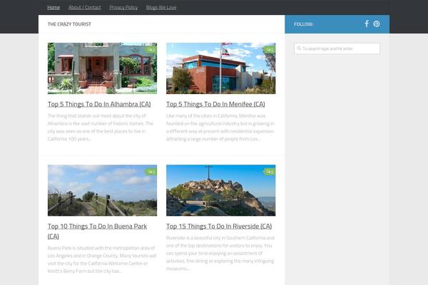 Generatepress_child theme site design template sample