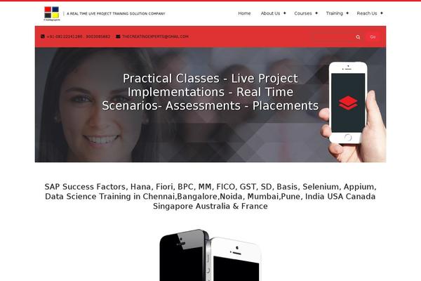thecreatingexperts.com site used Mediaphase