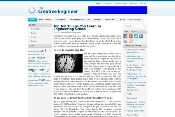 Site using Easy Profile Widget plugin