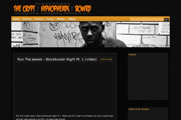 Site using Youtube Sidebar Widget plugin