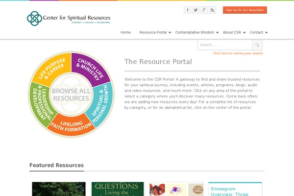 thecsr.org site used Blog-center
