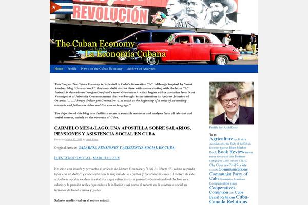 thecubaneconomy.com site used Arch