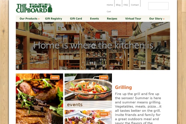 cupboard theme websites examples