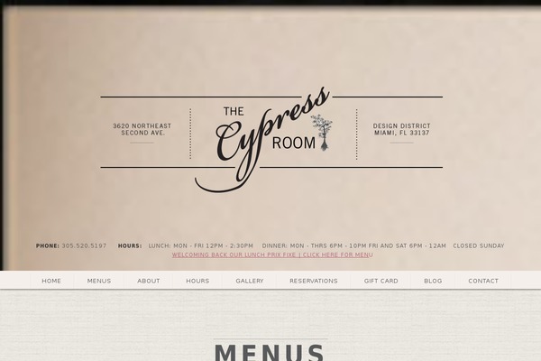 thecypressroom.com site used Blog-nano