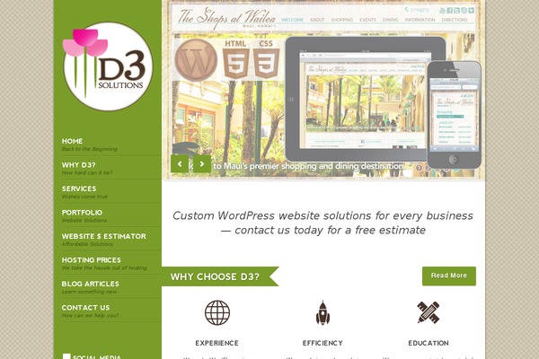 Site using Equal Height Columns plugin