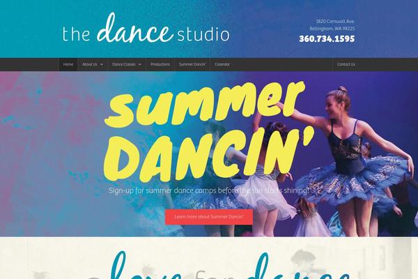 Dance-studio theme site design template sample