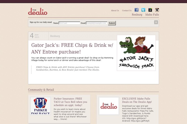 Site using Layouts plugin
