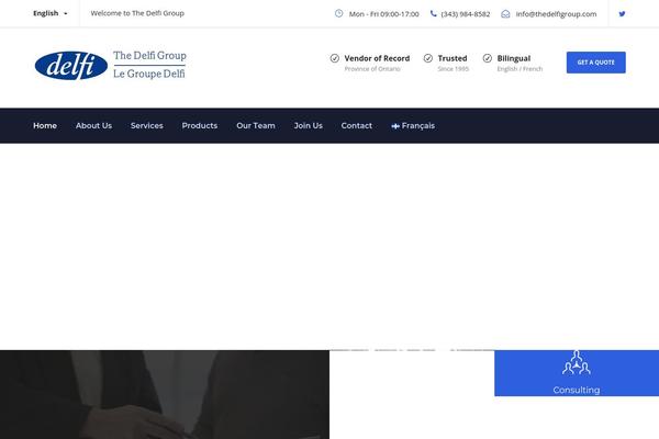 Financity theme site design template sample