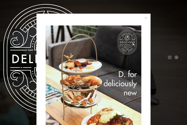 Delicious theme site design template sample