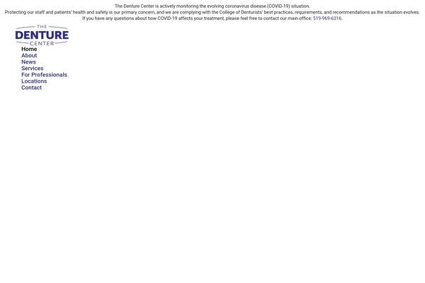 thedenturecenter.ca site used The-denture-center