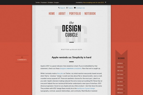 Heidi theme site design template sample