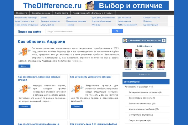 thedifference theme websites examples