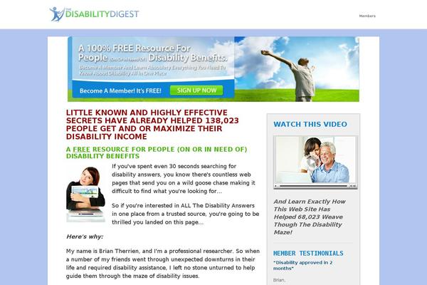 thedisabilitydigest.com site used Focusblog-child