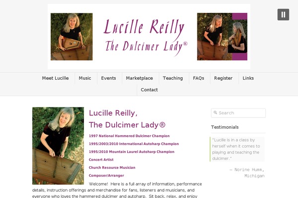 Site using TablePress plugin