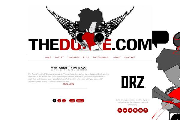 Writing theme site design template sample