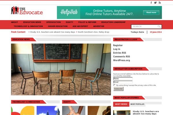 theedadvocate.org site used Gloria