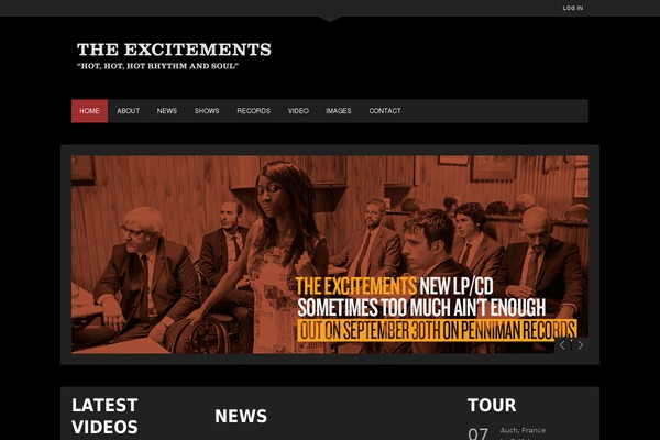IronBand theme site design template sample